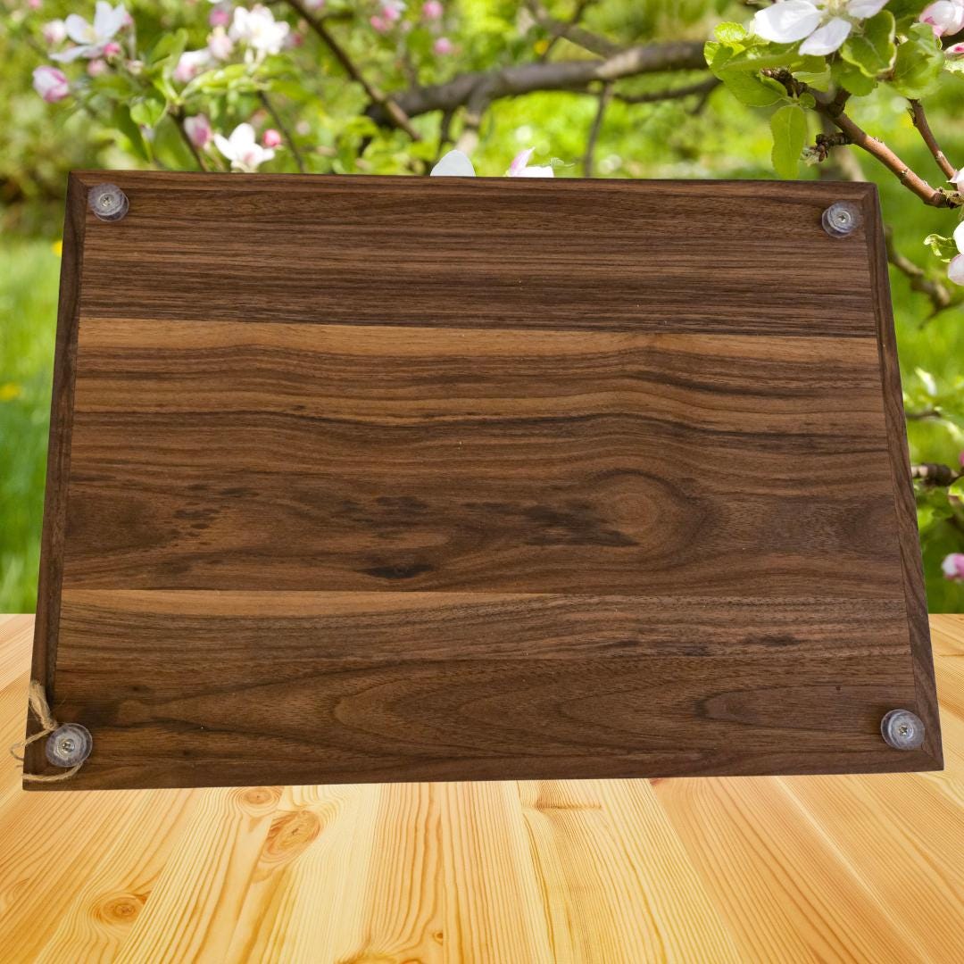 Elegant Maple and Walnut Serving Tray – Solid Wood Design for Kitchen, Dining, and Entertaining