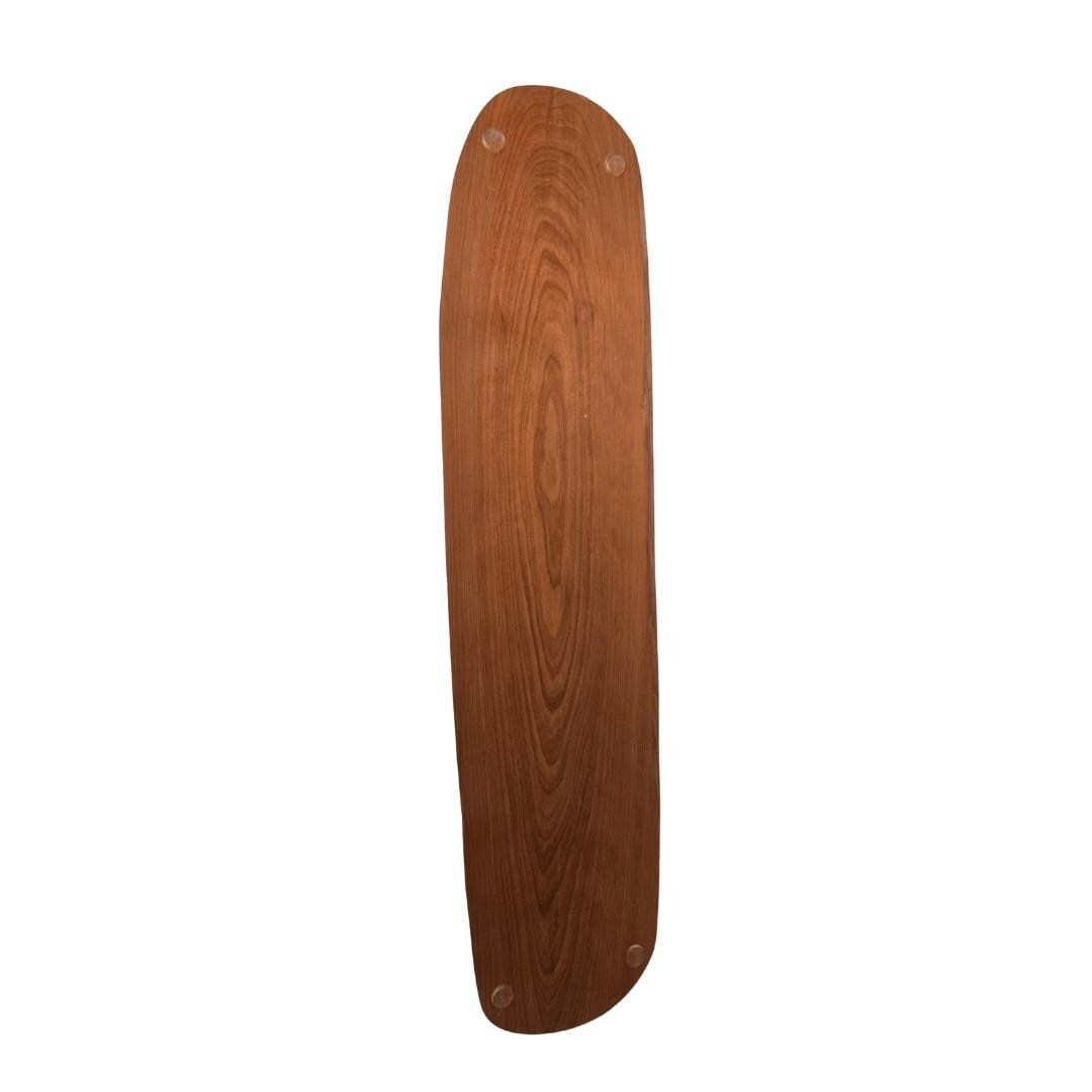 Solid Wood Slab Serving Tray with Handles | Long Charcuterie Board | Rustic Centerpiece for Dining Table | Bread Board